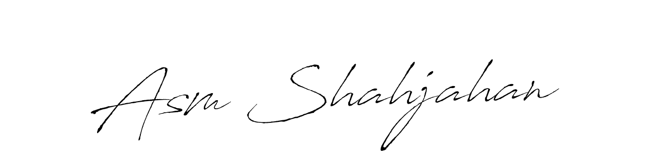 Use a signature maker to create a handwritten signature online. With this signature software, you can design (Antro_Vectra) your own signature for name Asm Shahjahan. Asm Shahjahan signature style 6 images and pictures png