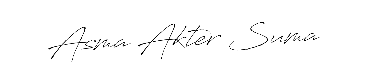 Also You can easily find your signature by using the search form. We will create Asma Akter Suma name handwritten signature images for you free of cost using Antro_Vectra sign style. Asma Akter Suma signature style 6 images and pictures png