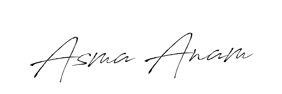 Similarly Antro_Vectra is the best handwritten signature design. Signature creator online .You can use it as an online autograph creator for name Asma Anam. Asma Anam signature style 6 images and pictures png