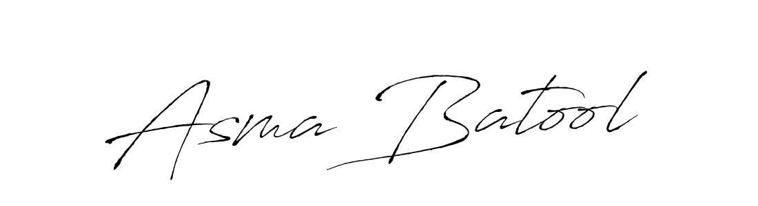 Create a beautiful signature design for name Asma Batool. With this signature (Antro_Vectra) fonts, you can make a handwritten signature for free. Asma Batool signature style 6 images and pictures png