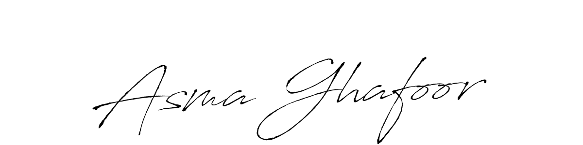 Create a beautiful signature design for name Asma Ghafoor. With this signature (Antro_Vectra) fonts, you can make a handwritten signature for free. Asma Ghafoor signature style 6 images and pictures png