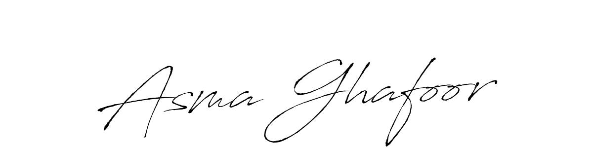 Create a beautiful signature design for name Asma Ghafoor. With this signature (Antro_Vectra) fonts, you can make a handwritten signature for free. Asma Ghafoor signature style 6 images and pictures png