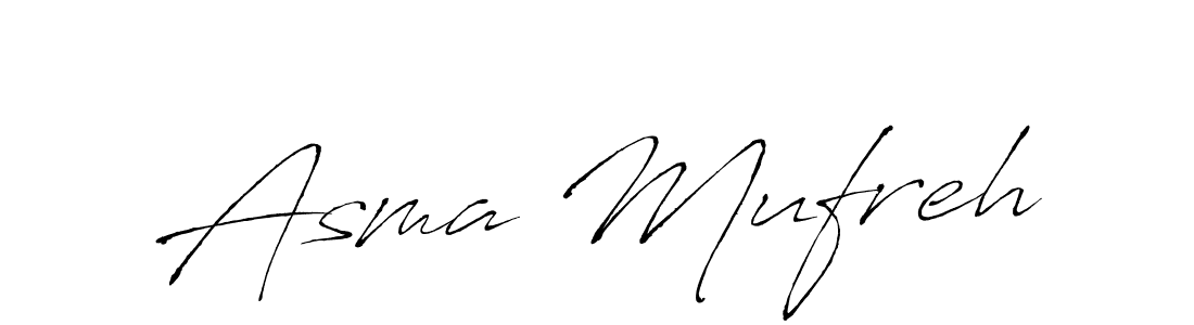 You can use this online signature creator to create a handwritten signature for the name Asma Mufreh. This is the best online autograph maker. Asma Mufreh signature style 6 images and pictures png