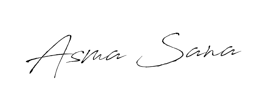 Make a beautiful signature design for name Asma Sana. With this signature (Antro_Vectra) style, you can create a handwritten signature for free. Asma Sana signature style 6 images and pictures png