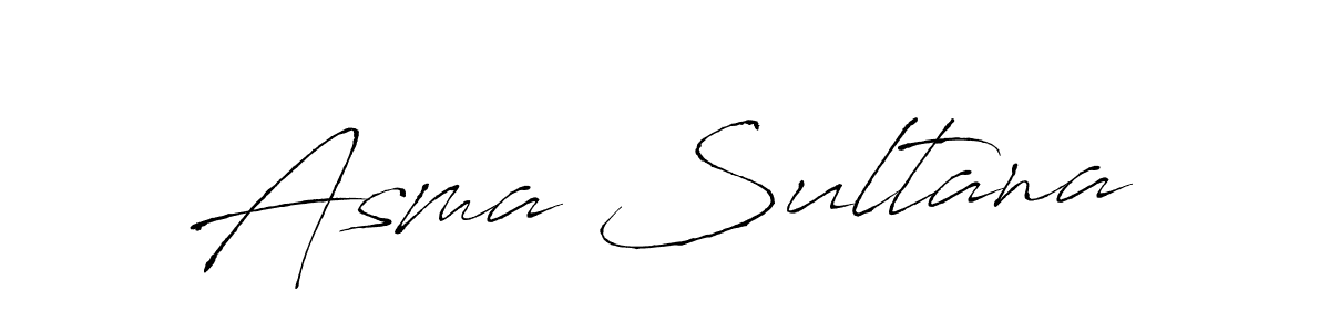 Make a beautiful signature design for name Asma Sultana. With this signature (Antro_Vectra) style, you can create a handwritten signature for free. Asma Sultana signature style 6 images and pictures png