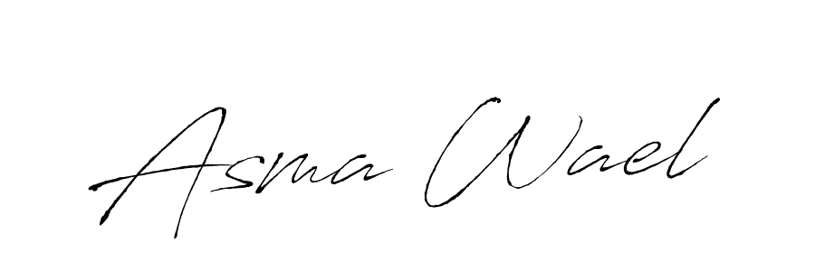 Asma Wael stylish signature style. Best Handwritten Sign (Antro_Vectra) for my name. Handwritten Signature Collection Ideas for my name Asma Wael. Asma Wael signature style 6 images and pictures png