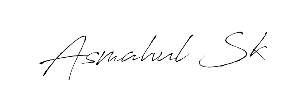 It looks lik you need a new signature style for name Asmahul Sk. Design unique handwritten (Antro_Vectra) signature with our free signature maker in just a few clicks. Asmahul Sk signature style 6 images and pictures png