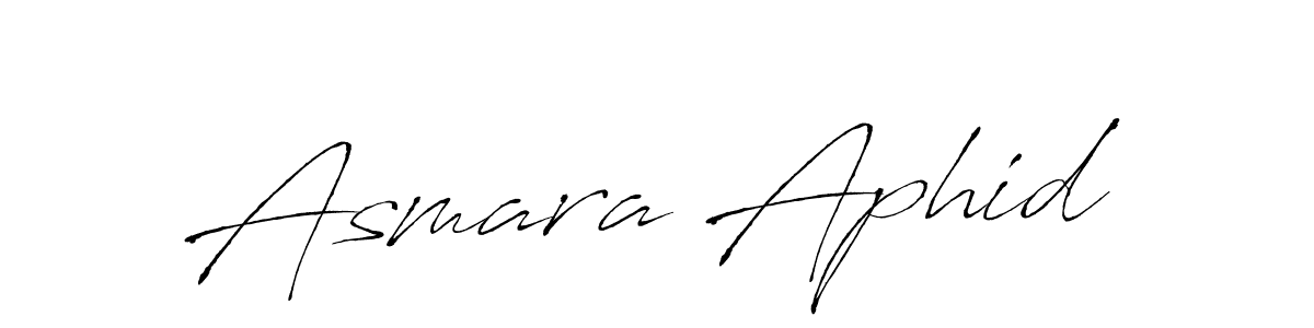 It looks lik you need a new signature style for name Asmara Aphid. Design unique handwritten (Antro_Vectra) signature with our free signature maker in just a few clicks. Asmara Aphid signature style 6 images and pictures png