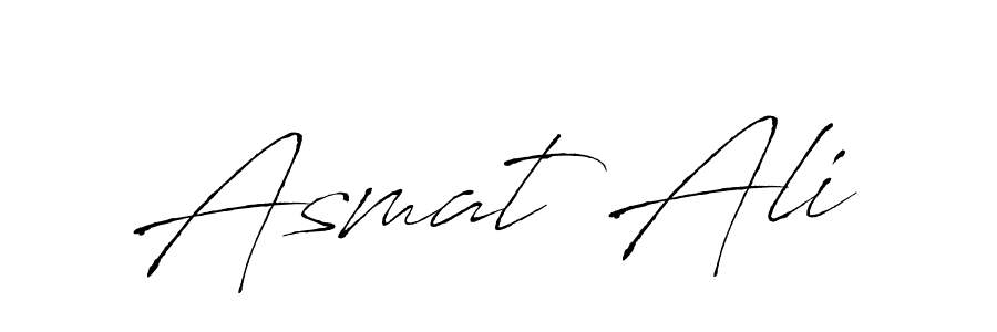 The best way (Antro_Vectra) to make a short signature is to pick only two or three words in your name. The name Asmat Ali include a total of six letters. For converting this name. Asmat Ali signature style 6 images and pictures png