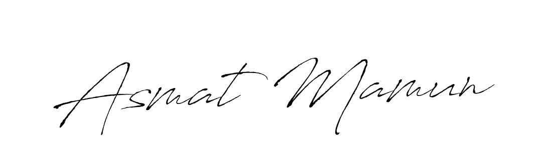 Use a signature maker to create a handwritten signature online. With this signature software, you can design (Antro_Vectra) your own signature for name Asmat Mamun. Asmat Mamun signature style 6 images and pictures png