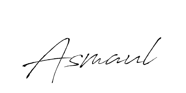 How to make Asmaul signature? Antro_Vectra is a professional autograph style. Create handwritten signature for Asmaul name. Asmaul signature style 6 images and pictures png