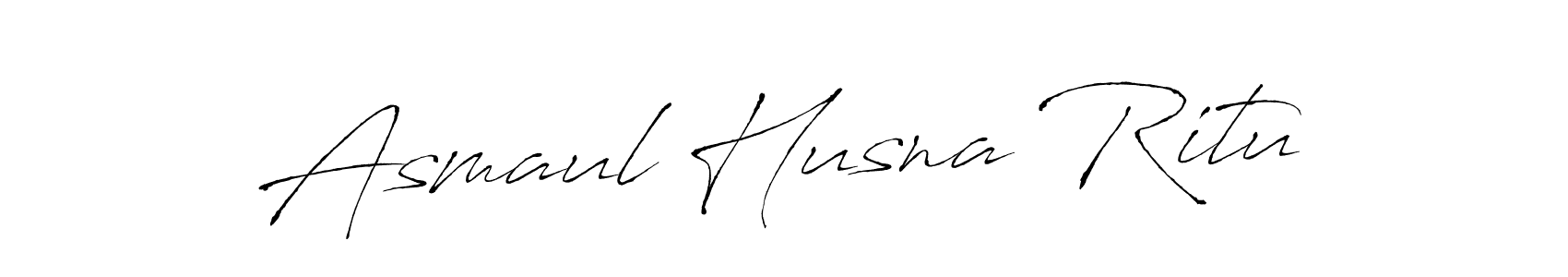Similarly Antro_Vectra is the best handwritten signature design. Signature creator online .You can use it as an online autograph creator for name Asmaul Husna Ritu. Asmaul Husna Ritu signature style 6 images and pictures png