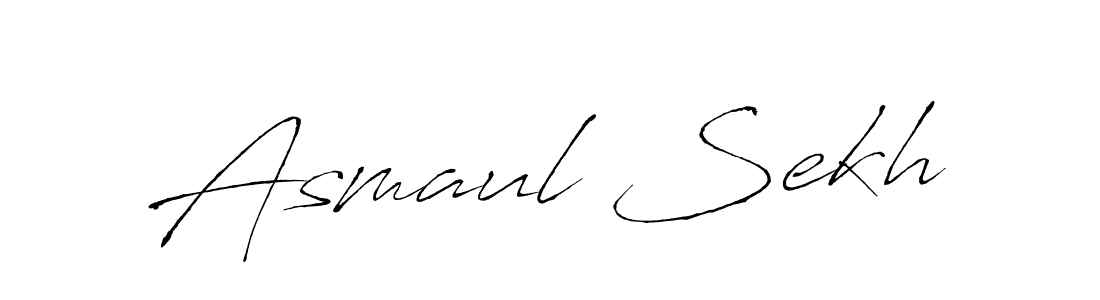 Make a beautiful signature design for name Asmaul Sekh. With this signature (Antro_Vectra) style, you can create a handwritten signature for free. Asmaul Sekh signature style 6 images and pictures png