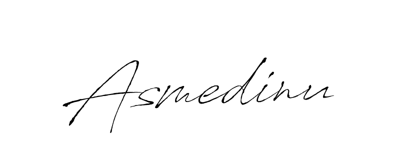 Antro_Vectra is a professional signature style that is perfect for those who want to add a touch of class to their signature. It is also a great choice for those who want to make their signature more unique. Get Asmedinu name to fancy signature for free. Asmedinu signature style 6 images and pictures png