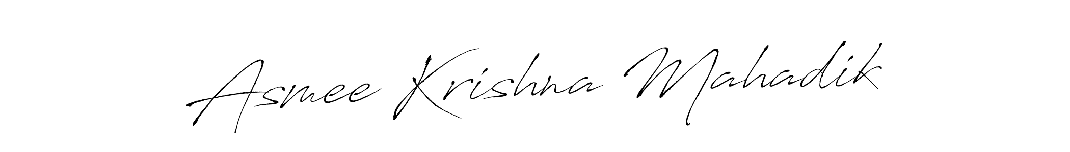 Make a beautiful signature design for name Asmee Krishna Mahadik. Use this online signature maker to create a handwritten signature for free. Asmee Krishna Mahadik signature style 6 images and pictures png