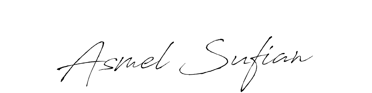 Make a beautiful signature design for name Asmel Sufian. Use this online signature maker to create a handwritten signature for free. Asmel Sufian signature style 6 images and pictures png