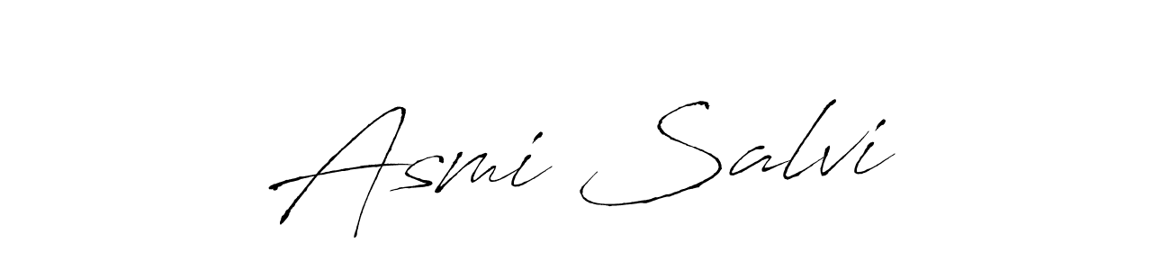 Antro_Vectra is a professional signature style that is perfect for those who want to add a touch of class to their signature. It is also a great choice for those who want to make their signature more unique. Get Asmi Salvi✨ name to fancy signature for free. Asmi Salvi✨ signature style 6 images and pictures png