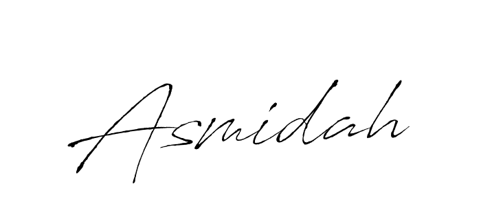 Design your own signature with our free online signature maker. With this signature software, you can create a handwritten (Antro_Vectra) signature for name Asmidah. Asmidah signature style 6 images and pictures png