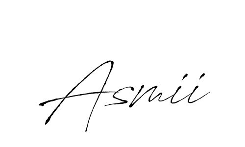 The best way (Antro_Vectra) to make a short signature is to pick only two or three words in your name. The name Asmii include a total of six letters. For converting this name. Asmii signature style 6 images and pictures png