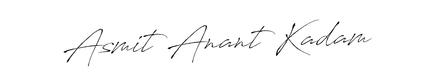 Make a beautiful signature design for name Asmit Anant Kadam. With this signature (Antro_Vectra) style, you can create a handwritten signature for free. Asmit Anant Kadam signature style 6 images and pictures png