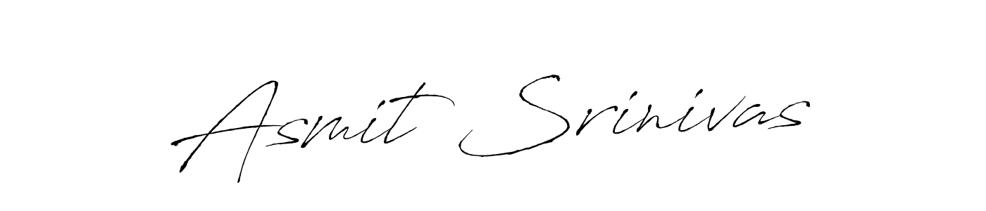 How to make Asmit Srinivas signature? Antro_Vectra is a professional autograph style. Create handwritten signature for Asmit Srinivas name. Asmit Srinivas signature style 6 images and pictures png