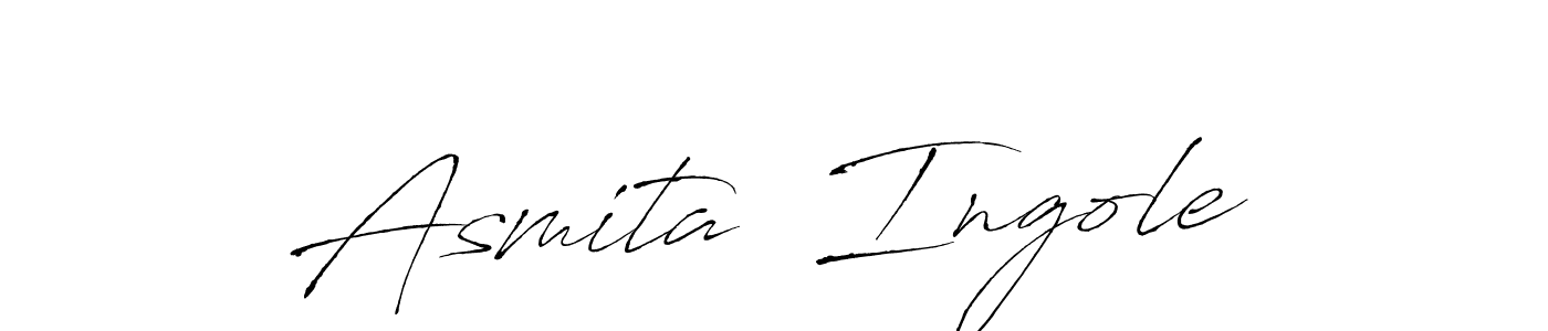 Design your own signature with our free online signature maker. With this signature software, you can create a handwritten (Antro_Vectra) signature for name Asmita  Ingole. Asmita  Ingole signature style 6 images and pictures png