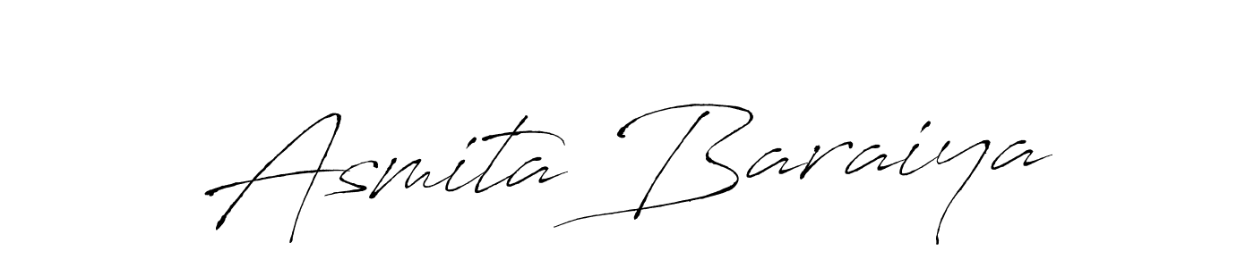 Also we have Asmita Baraiya name is the best signature style. Create professional handwritten signature collection using Antro_Vectra autograph style. Asmita Baraiya signature style 6 images and pictures png