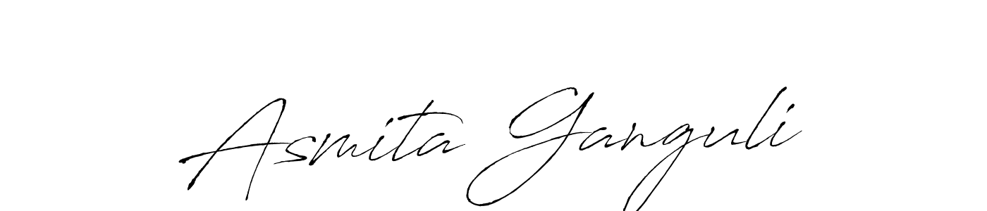 Create a beautiful signature design for name Asmita Ganguli. With this signature (Antro_Vectra) fonts, you can make a handwritten signature for free. Asmita Ganguli signature style 6 images and pictures png