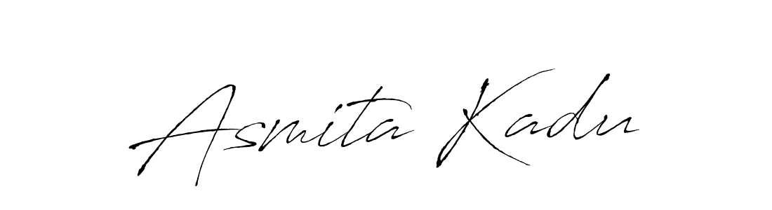 Create a beautiful signature design for name Asmita Kadu. With this signature (Antro_Vectra) fonts, you can make a handwritten signature for free. Asmita Kadu signature style 6 images and pictures png
