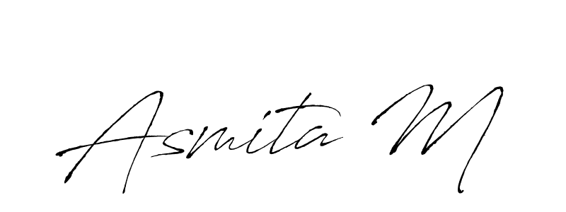 if you are searching for the best signature style for your name Asmita M. so please give up your signature search. here we have designed multiple signature styles  using Antro_Vectra. Asmita M signature style 6 images and pictures png