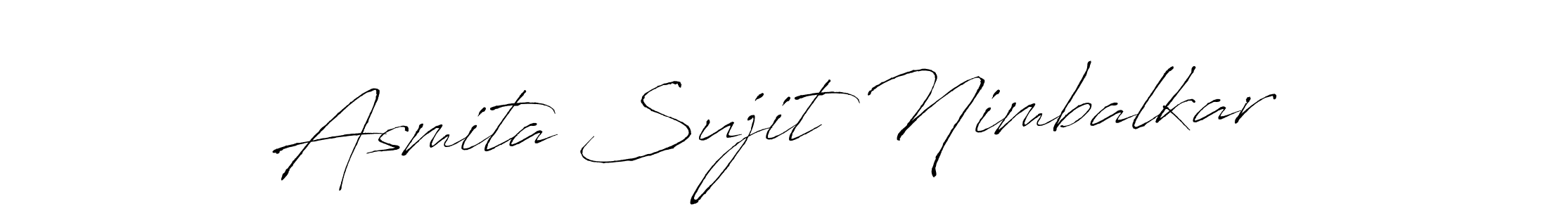 It looks lik you need a new signature style for name Asmita Sujit Nimbalkar. Design unique handwritten (Antro_Vectra) signature with our free signature maker in just a few clicks. Asmita Sujit Nimbalkar signature style 6 images and pictures png