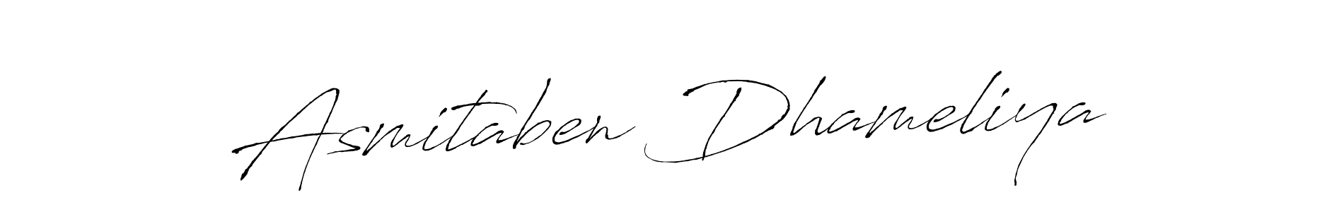 Make a beautiful signature design for name Asmitaben Dhameliya. Use this online signature maker to create a handwritten signature for free. Asmitaben Dhameliya signature style 6 images and pictures png