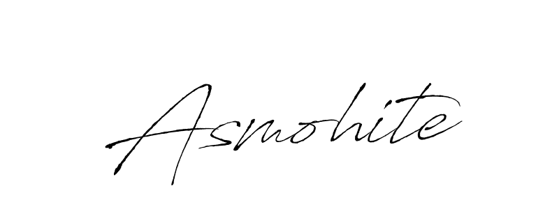 Design your own signature with our free online signature maker. With this signature software, you can create a handwritten (Antro_Vectra) signature for name Asmohite. Asmohite signature style 6 images and pictures png