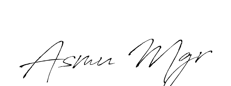 Use a signature maker to create a handwritten signature online. With this signature software, you can design (Antro_Vectra) your own signature for name Asmu Mgr. Asmu Mgr signature style 6 images and pictures png