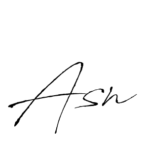 Asn stylish signature style. Best Handwritten Sign (Antro_Vectra) for my name. Handwritten Signature Collection Ideas for my name Asn. Asn signature style 6 images and pictures png