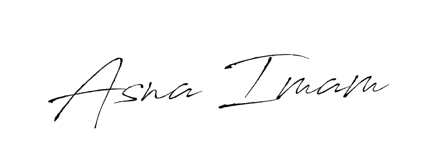 Make a beautiful signature design for name Asna Imam. With this signature (Antro_Vectra) style, you can create a handwritten signature for free. Asna Imam signature style 6 images and pictures png