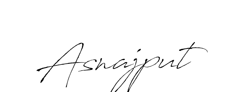 Design your own signature with our free online signature maker. With this signature software, you can create a handwritten (Antro_Vectra) signature for name Asnajput. Asnajput signature style 6 images and pictures png
