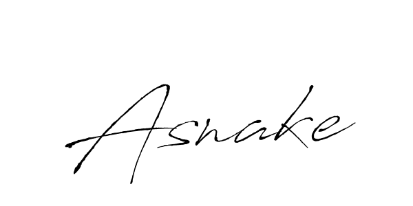 Make a beautiful signature design for name Asnake. With this signature (Antro_Vectra) style, you can create a handwritten signature for free. Asnake signature style 6 images and pictures png