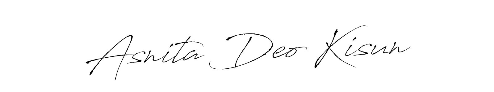 How to make Asnita Deo Kisun signature? Antro_Vectra is a professional autograph style. Create handwritten signature for Asnita Deo Kisun name. Asnita Deo Kisun signature style 6 images and pictures png
