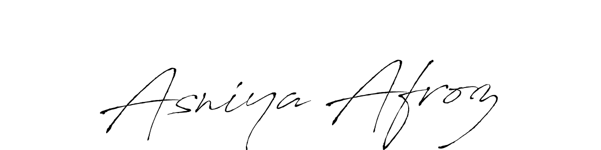 Use a signature maker to create a handwritten signature online. With this signature software, you can design (Antro_Vectra) your own signature for name Asniya Afroz. Asniya Afroz signature style 6 images and pictures png