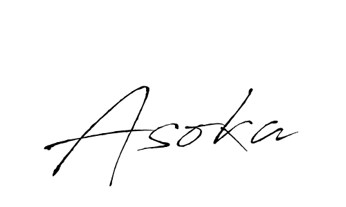 Make a beautiful signature design for name Asoka. With this signature (Antro_Vectra) style, you can create a handwritten signature for free. Asoka signature style 6 images and pictures png