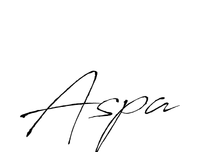 Design your own signature with our free online signature maker. With this signature software, you can create a handwritten (Antro_Vectra) signature for name Aspa. Aspa signature style 6 images and pictures png