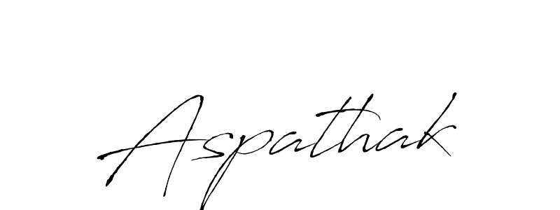 Design your own signature with our free online signature maker. With this signature software, you can create a handwritten (Antro_Vectra) signature for name Aspathak. Aspathak signature style 6 images and pictures png