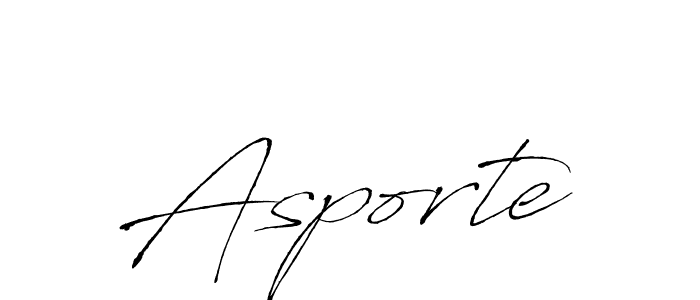 Also we have Asporte name is the best signature style. Create professional handwritten signature collection using Antro_Vectra autograph style. Asporte signature style 6 images and pictures png