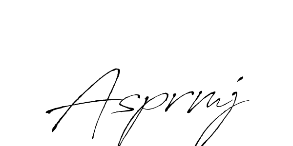 Also we have Asprmj name is the best signature style. Create professional handwritten signature collection using Antro_Vectra autograph style. Asprmj signature style 6 images and pictures png