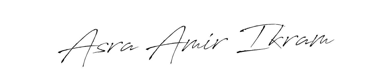 Asra Amir Ikram stylish signature style. Best Handwritten Sign (Antro_Vectra) for my name. Handwritten Signature Collection Ideas for my name Asra Amir Ikram. Asra Amir Ikram signature style 6 images and pictures png