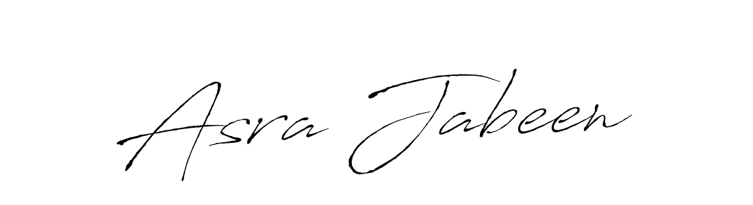 How to make Asra Jabeen name signature. Use Antro_Vectra style for creating short signs online. This is the latest handwritten sign. Asra Jabeen signature style 6 images and pictures png