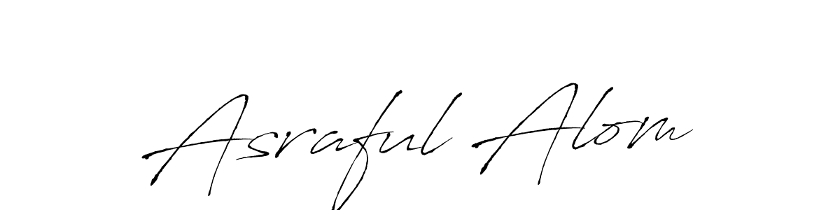 Also You can easily find your signature by using the search form. We will create Asraful Alom name handwritten signature images for you free of cost using Antro_Vectra sign style. Asraful Alom signature style 6 images and pictures png