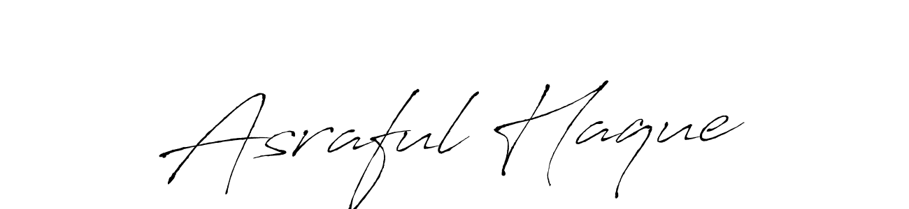 The best way (Antro_Vectra) to make a short signature is to pick only two or three words in your name. The name Asraful Haque include a total of six letters. For converting this name. Asraful Haque signature style 6 images and pictures png