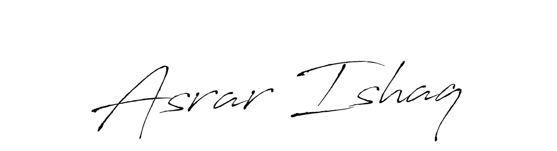 Design your own signature with our free online signature maker. With this signature software, you can create a handwritten (Antro_Vectra) signature for name Asrar Ishaq. Asrar Ishaq signature style 6 images and pictures png